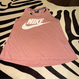 Nike Women's Pink/salmon Tank Top size medium